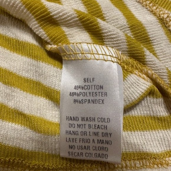 Mustard Stripe Sharkbite Shirt   (2) - Picture 8 of 11